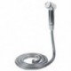 1X WC Shattaf Adapter Spray kézi bidet zuhanyfej fali konzol tömlő készlet