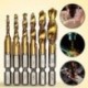 6PCS Set Hex Shank Titán bevonatú csavar menetes fúrószárak Összetett csap M3 - M10