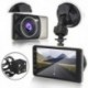 4`` Dual Lens Camera 1080P HD autós DVR jármű videó műszerfal kamera felvevő G-érzékelő