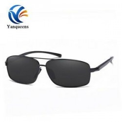 Fekete keret   szürke lencse Unisex polarizált Retro UV400 tükör napszemüveg kültéri sport vezetési szemüveg jp