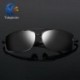 Ezüst keret   zöld lencse Unisex polarizált Retro UV400 tükör napszemüveg kültéri sport vezetési szemüveg jp
