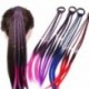 Rózsavörös Bohém Twist Braid kötél szintetikus haj zenekar gumiszalag haj kiegészítők paróka