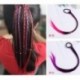 Rózsavörös Bohém Twist Braid kötél szintetikus haj zenekar gumiszalag haj kiegészítők paróka