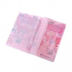 Rózsaszín 1x világtérképes útlevéllel utazó útlevélborító tokkártya és azonosító tartó táska