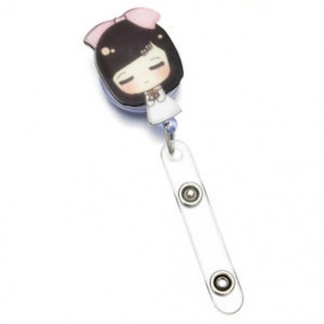 * 7 Visszahúzható jelvény Reel nővér Exihibiton azonosító névkártya Kulcs jelvény tulajdonosa övcsipesz