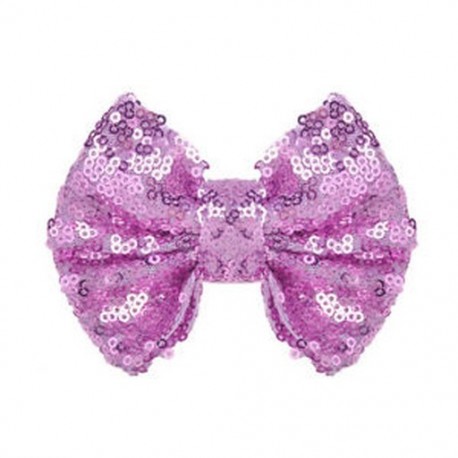 Lila Aranyos gyerekek lányok bébi fényes lekvár Bowknot haj klip csillogó haj íj hajtű