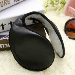 Fekete Fleece fülhallgató Téli fülvédő férfiak Nők A fejpánt mögött Earband