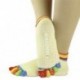 Szürke 2 1Pair női pamut 5-toe színes jóga edzőterem nem csúszós masszázs toe zokni Full Grip