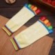 Szürke 2 1Pair női pamut 5-toe színes jóga edzőterem nem csúszós masszázs toe zokni Full Grip