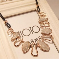 Divat nők Charm Choker nyilatkozat gallér Bib medál nyaklánc ékszer ajándék