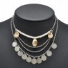 Vintage strand tengeri kagyló érme medál lánc choker nyilatkozat nyaklánc ékszerek