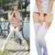 Fekete Divat nők felett a térd comb magas zokni harisnya hölgy lány meleg leggings