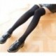 Fekete Divat nők felett a térd comb magas zokni harisnya hölgy lány meleg leggings