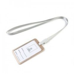 Ezüst kötél   arany Alumínium ötvözet üzleti munka kártya azonosító jelvény lanyard tartó Hot függőleges fém