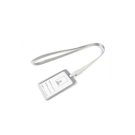 Ezüst kötél   ezüst Alumínium ötvözet üzleti munka kártya azonosító jelvény lanyard tartó Hot függőleges fém