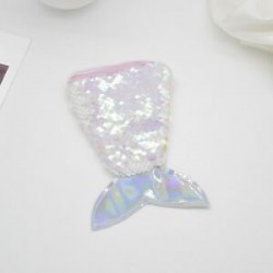 Rózsaszín Kids Mermaid Tail Crossbody táskák lányok érme erszényes pénztárca kártya tartó tárolás
