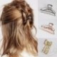 * 1_Rose Gold Női haj tartozékok Fém Modern stílusos haj karmok klipek Hairband Ajándék