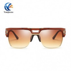 Tea keret   Tea lencse Férfi napszemüveg fényvisszaverő nők túlméretezett négyzet alakú keret szemüveg 100% UV400