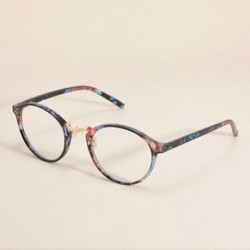 Virág Vintage tiszta lencse szemüveg keret retro kerek férfi női unisex majom szemüveg
