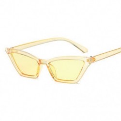 Sárga NŐI VINTAGE CAT EYE SUNGLASSES RETRO kis keret UV400 EYEWEAR FADHION LADIES