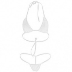 fehér Szexi női fehérnemű Micro Thong fehérnemű G-String Bra Bikini fürdőruha készlet