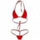Bőrszín Szexi női fehérnemű Micro Thong fehérnemű G-String Bra Bikini fürdőruha készlet