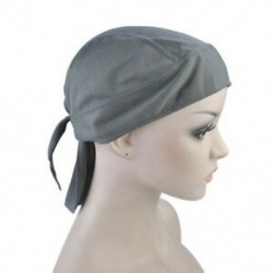 Szürke Felszerelt kötött férfiak női tiszta szín kalap motoros motorkerékpár Bandana fej borítás legújabb