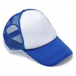 Fehér kék Üres sima snapback sapka Unisex férfiak női hip-hop állítható sport baseball sapka