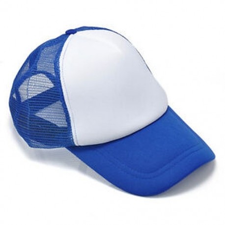 Fehér kék Üres sima snapback sapka Unisex férfiak női hip-hop állítható sport baseball sapka