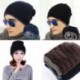 Fekete Férfi Női horgolt Kötött Tányér Baggy Beanie gyapjú sapka koponya téli meleg elegáns sapka