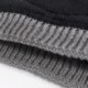 Fekete Férfi Női horgolt Kötött Tányér Baggy Beanie gyapjú sapka koponya téli meleg elegáns sapka