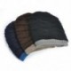 Sötétkék Retro férfi nők téli meleg gyapjú horgolt Kötött sapka Plicate Baggy Beanie kalap koponya