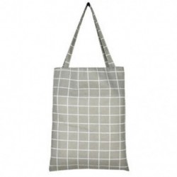 Szürke Plaid Vászon kézitáska Váll Tote Satchel Vásárlás Eco Messenger Bag Square Star táskák