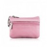 Rózsaszín Női bőr mini érme változás erszényes pénztárca tengelykapcsoló cipzár kicsi férfi puha táska ÚJ