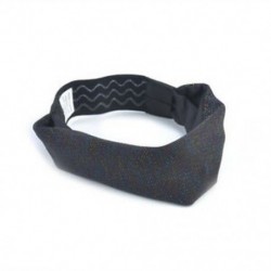 Fekete Férfiak nők sweatband fejpánt jóga tornaterem futó stretch sport izzadság fej zenekar
