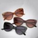 Fekete keret   piros láb Divat Női Vintage Retro Cat Eye UV400 Napszemüveg Szemüvegek Szemüvegek