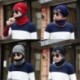 Kávé Unisex férfiak kemping kalap téli meleg beanie baggy gyapjú sál kendő Fleece vonal