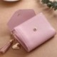 Világos rózsaszín Divat Női Bőr Mini Tassel Pénztárca Kártyatartó Kuplung érme erszényes táska