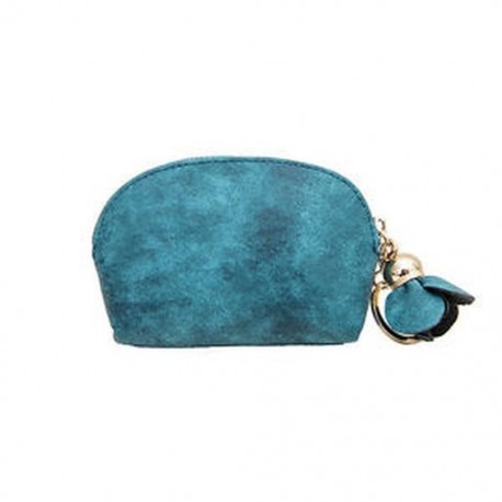 Zöld Divat Női PU Bőr Mini Pénztárca Zip Érme erszényes Kártya kulcstartó tengelykapcsoló táska