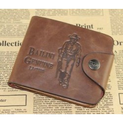 2. stílus Férfi bőrkártya kuplung Cente pénztárcsa tartó Bifold pénztárca zsebek erszényes J6P