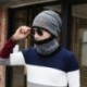 Khaki csak a Hat számára Férfiak Kemping Hat Téli Beanie Baggy Meleg Gyapjú Fleece Ski Cap   Sál Neckerchief