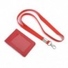 Piros Új bőr pénztárca munka iroda azonosító jelvénykártya hitelkártya tartó nyakpánt nyakpánt