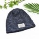 Sötétkék Unisex férfiak kemping kalap női téli beanie baggy meleg gyapjú sípapucs bélelt