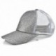 * 2 Ezüst 2018 lófarok baseball sapka rendetlen bun baseball kalap nők Snapback Sun sport sapkák