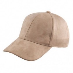 Bézs Unisex férfiak nők velúr baseball sapka Snapback visor sport nap állítható kalap Új