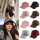 Rózsaszín Új Unisex férfiak nők velúr baseball sapka Snapback visor sport nap állítható kalap