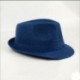 Sötétkék Forró férfiak nők nyári strand Trilby Fedora szalma Panama gengszter sapka Sun Jazz Hat