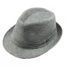 szürke Forró férfiak nők nyári strand Trilby Fedora szalma Panama gengszter sapka Sun Jazz Hat