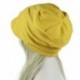 Sárga Unisex szilárd muszlim Stretch rák Chemo Turban kalap hajhullás fej kendő Wraps