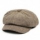 1 * Férfiak Női halszálkás Bunnet Beret Golf Tweed Cabbie Gatsby Hat Hírlevél Ivy Cap